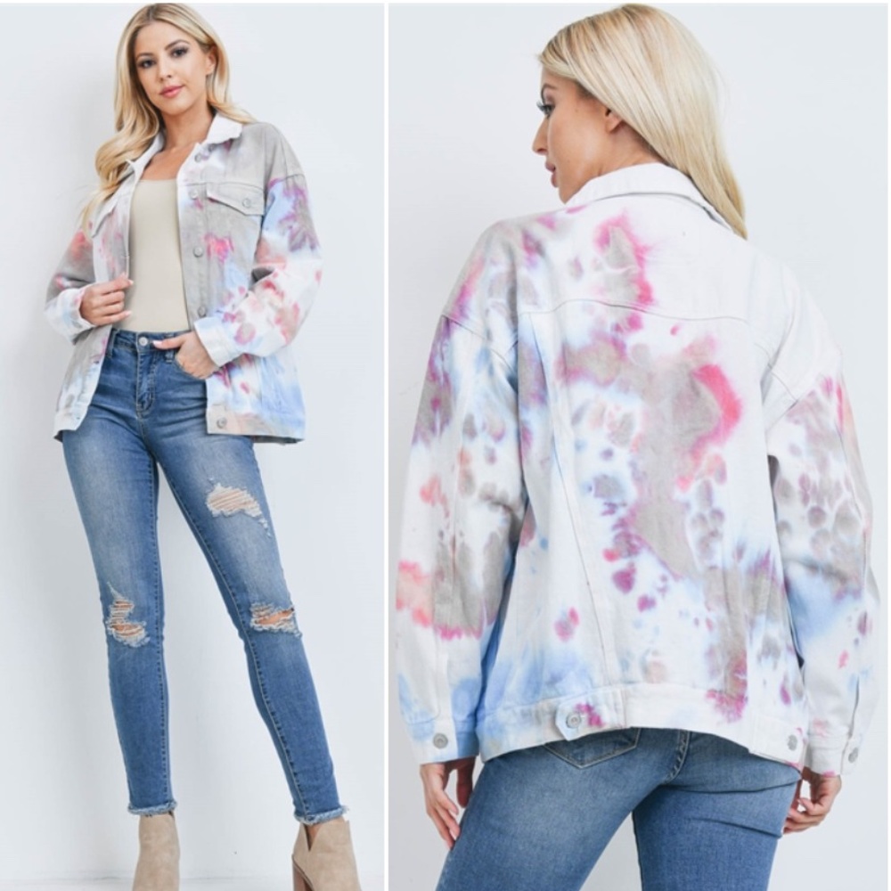 #35 Tie Dye Denim Jacket